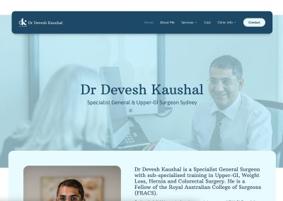 Dr Devesh Kaushal